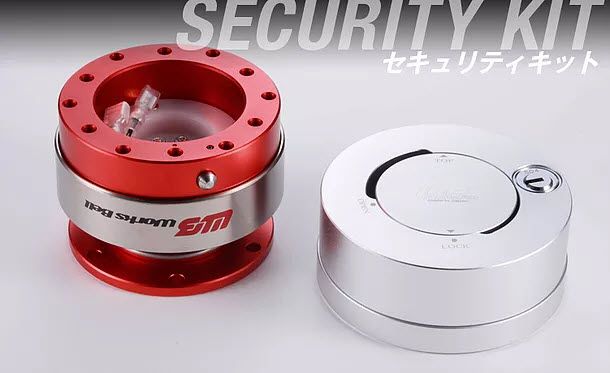 Works Bell Rapfix II Security Kit (Red Body - Silver Sleeve - Silver Key Lock) - Nissan March K11 (CG13DE)