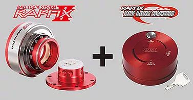 Works Bell Rapfix II Security Kit (Red Body - Silver Sleeve - Silver Key Lock) - Nissan March K11 (CG13DE)