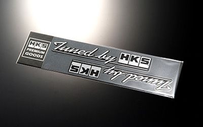 HKS Sticker - Tuned by (Black - 2 piece) - Suzuki SWIFT Sport ZC31S (M16A)