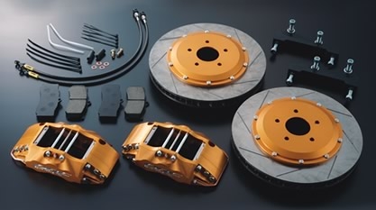 ORC Brake System (Front - 4 Piston - 345 x 32mm - Gold) - Nissan Skyline GT-R BNR32 (RB26DETT)